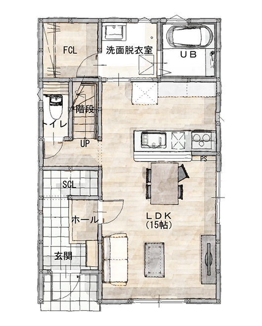 イエテラス 28坪A 3LDK